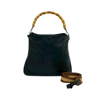 Gucci Pre-owned Handbags, female, Black, Size: ONE SIZE Pre-owned Vintage Shoulder Bag