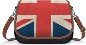 Generic Vintage British Flag Small Womens Crossbody Bags Shoulder Handbag with Adjustable Strap for Travel
