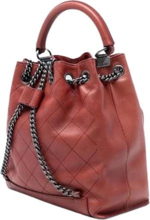 Chanel Pre-owned Bucket Backpack - Pre-owned - Mujer - Rojo - ONE SIZE
