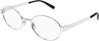 Saint Laurent Round Metal Optical Frame - Dames - Brillen - Grijs - 55 MM - Accessoires