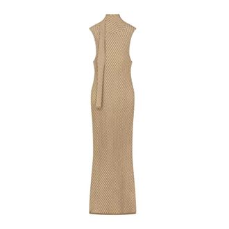 &Aacute;eron Maxi Dresses, female, Beige, Size: L Karina Dress
