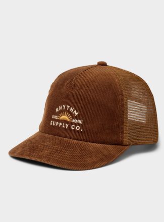 Rhythm Womens Corduroy trucker cap