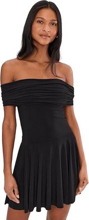 Norma Kamali Sleeveless Cowl Neck Hooded Flared Pickleball Dres Womens Dress Black : 2XS (Womens 0), Elastane/Polyester