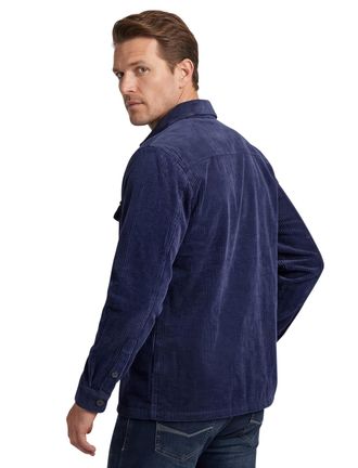 A Fish Named Fred katoenen A Fish Named Fred overshirt donkerblauw rib