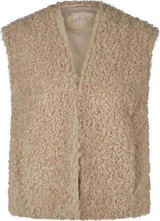 Rabe Teddy Vest - Dames - Jassen - Bruin - Maat: 2XL Polyamide