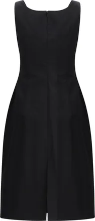 Magda Butrym Draped Neckline Dress - Black