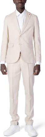 Mulish Plain Long Sleeve Lapel Collar Suit