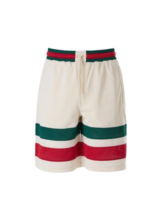 Gucci Cream polyester Logo Mens Shorts