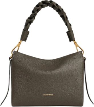 Coccinelle Borsa a spalla in pelle marrone scuro - - Bags - Donna - Verde - ONE SIZE