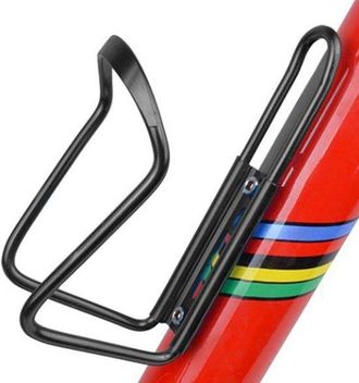 OEM Portabotellas Para Bicicleta - Hidrataci&oacute;n Durante El Ciclismo - Aleaci&oacute;n De Aluminio Inoxidable - Ajuste Universal - Negro