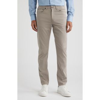 Bugatchi Stretch Cotton Pants in Walnut at Nordstrom, Size 40