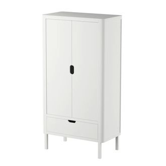 Sebra Kinder-Kleiderschrank 2-t&uuml;rig, classic white