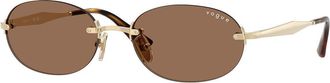 Vogue Eyewear VO4342S 848/73 Womens Sunglasses Gold Size 55
