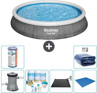Bestway Piscina Bestway Fast Set Redonda - 396x84 Cm - 8-piezas S21454