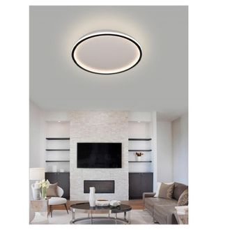 Trade Shop Trade Shop Traesio - Trade Shop - Plafoniera A Led Moderna Da Soffitto Tonda 43watt Luce Fredda Naturale Calda C13