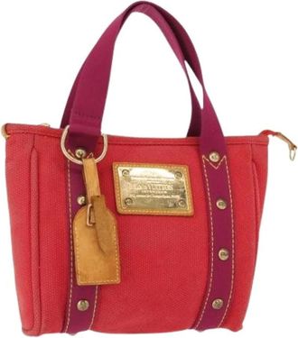 Louis Vuitton Pre-owned Handbags, female, Red, Size: ONE SIZE Pre-owned Canvas Handbag