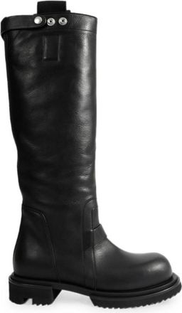 Rick Owens Black Leather Boots