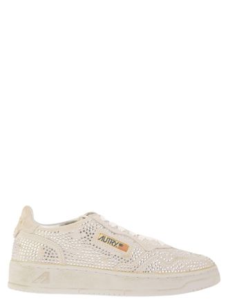 Autry Zapatillas Autry Medalist Low de ante con strass