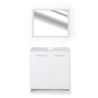 Vicco Conjunto De Muebles De Ba&ntilde;o Kiko, Blanco, 2 Piezas