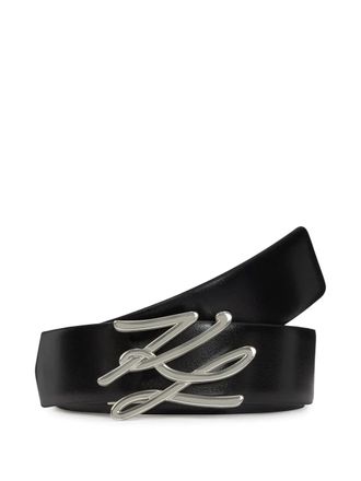 Karl Lagerfeld K Autograph reversible belt - Black
