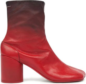 Maison Margiela Leren enkellaarzen - Rood