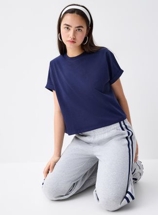 Twik Womens Boxy cuffed-sleeve T-shirt