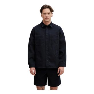 A.P.C. A.p.c., Overhemden, Heren, Blauw, L, Casual Shirts