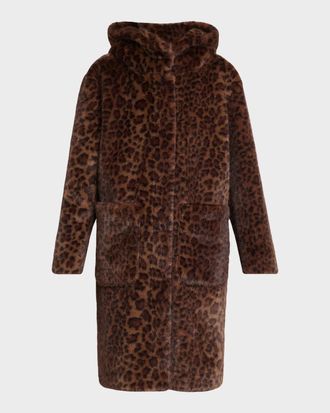 Kobi Halperin Hattie Leopard-Print Faux Fur Coat