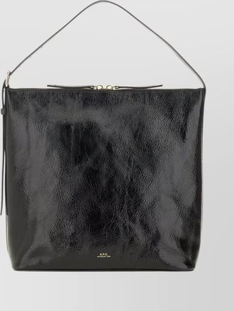 A.P.C. textured shoulder bag adjustable strap