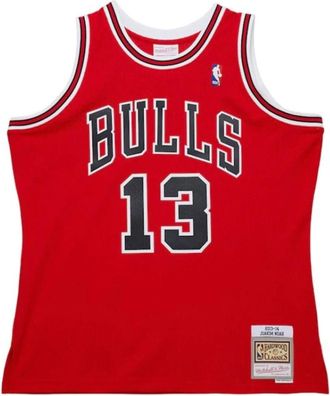 Mitchell & Ness Chicago Bulls Joakim Noah Shirt 2013 - Heren - Fitness - Rood - S - Fitness