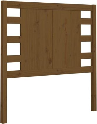 vidaXL Cabecero Madera Maciza De Pino Marr&oacute;n Miel 106x4x100 Cm Vidaxl
