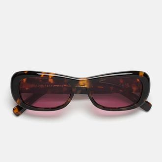 Retro Superfuture Sunglasses Sugo Burnt Havana Fxo Brown/Red Unisex