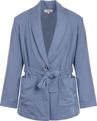 Xirena Veste Blazer Marlen Coton Bleu Vintage