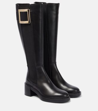 【関税&送料込】Roger Vivier Tres Vivier Ankle Boots In Brow Très Vivier Booties in suede Brown Woman