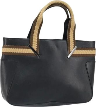 Gucci Pre-owned Handbags, female, Black, Size: ONE SIZE Pre-owned Vintage web tote