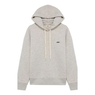Autry Hoodie met geborduurd logo - Heren - Sweatshirts & Hoodies - Grijs - Maat: S Katoen