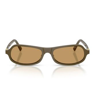 Miu Miu Sunglasses Mub10 Su 25 L10 Y Green/Brown Women