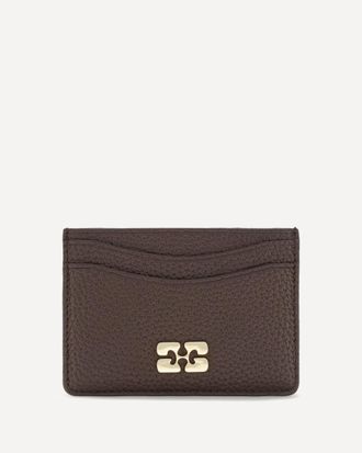 Ganni Portacarte in eco pelle granulata Woman UNI