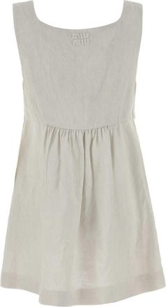 Miu Miu Linen Dress - Beige