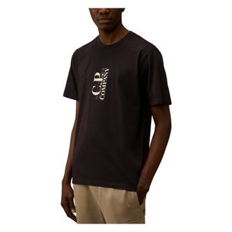 C.P. Company 30/1 Jersey Short Sleeve Printed T-Shirt - male - C.P. Company - T-Shirts - Blue - XL - Tops