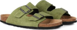 MC2 Saint Barth Groene Katoenen Sandalen - Heren - Sandalen - Groen - 44 EU - Katoen - Schoenen