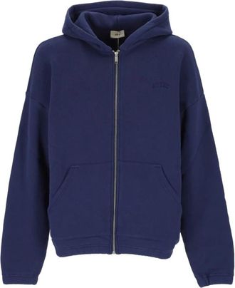 Autry Hipx 121Tluster Zip-through Sweatshirt - unisex - Vesten met rits - Blauw - XL - Nylon - Hoodies & sweatvesten