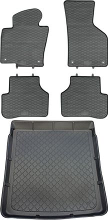 OEM Volkswagen Passat B6 Sed&aacute;n De 2005 A Octubre De 2009. Juego De Alfombrillas De Goma Para Coche Y Alfombrilla Para Maletero