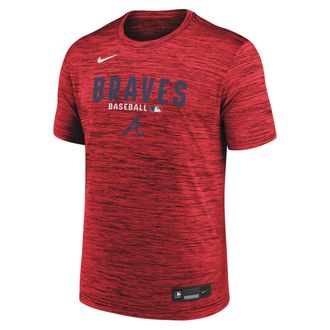 Nike Atlanta Braves Authentic Collection Nike Mens Dri-FIT MLB T-Shirt in Red | 02ER62QAW-RMG