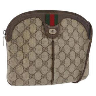 Gucci Pre-owned Vintage Shoulder Bag - Dames - Pre-owned - Beige - Maat: ONE Size Leer