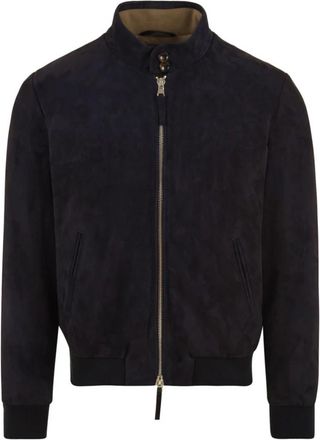 The Jack Leathers Elvis Winter Suede Jacket - Heren - Bomber jackets - Blauw - XL - Leer - Jassen