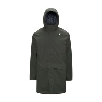 K-Way Jarno Twill Marmotta Jas - Heren - Mantels - Groen - Maat: L Leer