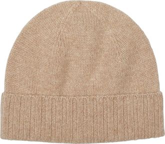 Howard London Fred Cashmere Beanie - Heren - Hoeden - Beige - ONE Size - Accessoires