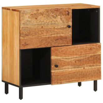 vidaXL Credenza 80x33x75 cm in Legno Massello di Acacia vidaXL