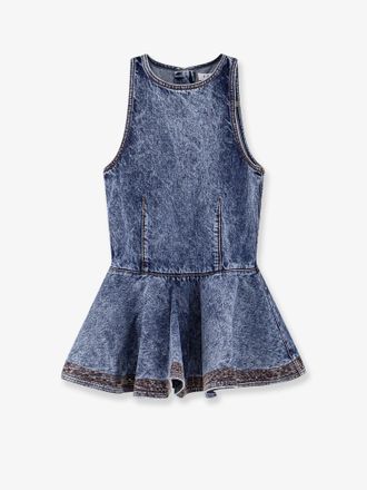 Alaia Top Peplum in denim - ALAIA - gender_Woman